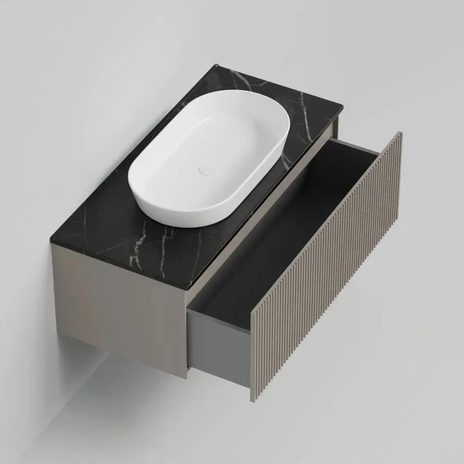 Тумба под раковину подвесная La Fenice Terra FNC-01-TER-C-100, бежевая