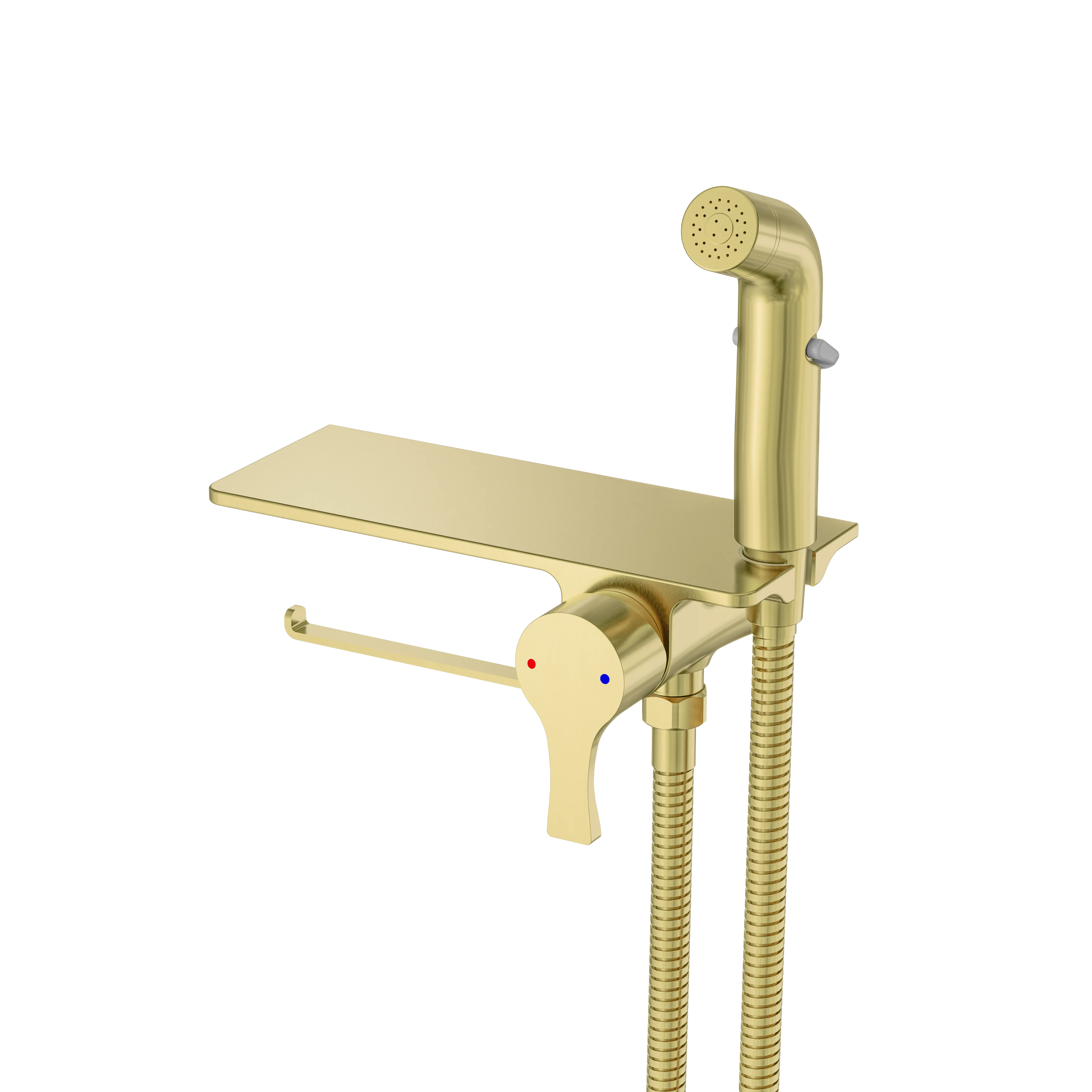 Смеситель Haiba  гигиенический цвет: брашированное золото (HB5522-5)