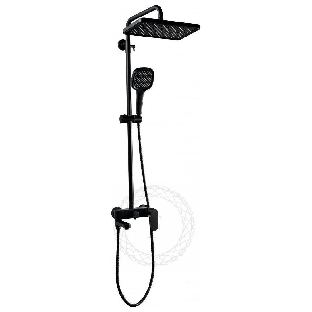 Душевая система FILARETE Retta FL2030BL, черный