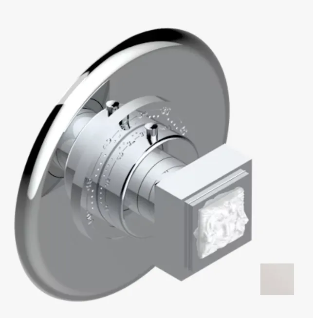 Ручка регулировки для термостата THG Masque de Femme Smooth metal, Eurotherm N°8105N, 8200N, 8300, никель (A2U B01 15EN16EM)