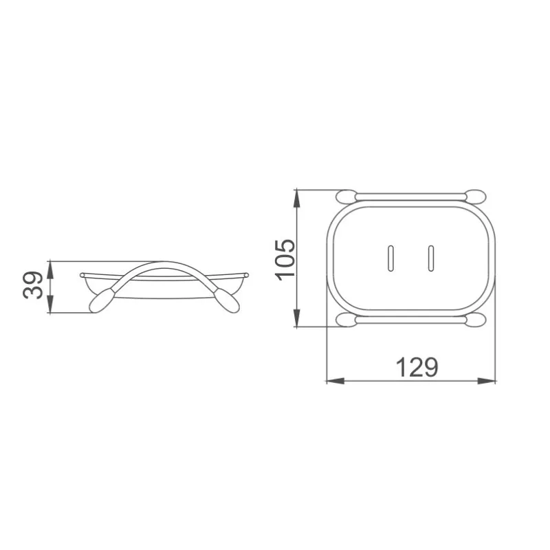 Мыльница D-Lin D201705-3, зеленый