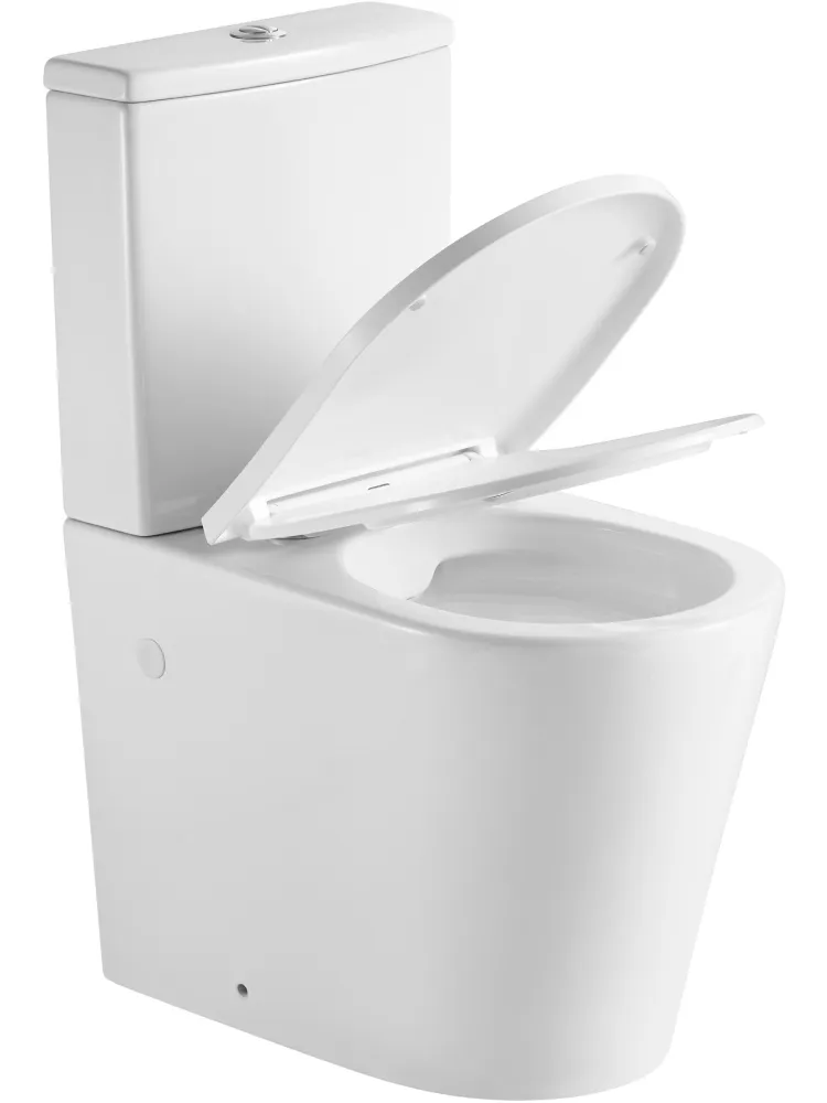 Унитаз-компакт напольный Aquatek Оберон безободковый с бачком, торнадо (AQ1273ST-00)