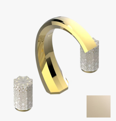 Смеситель для раковины THG Nihal ivory porcelain, золото светлое (U2N F30 151M)