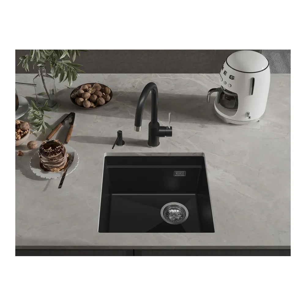 Кухонная мойка Rivelato LINO LN-454-R, черный