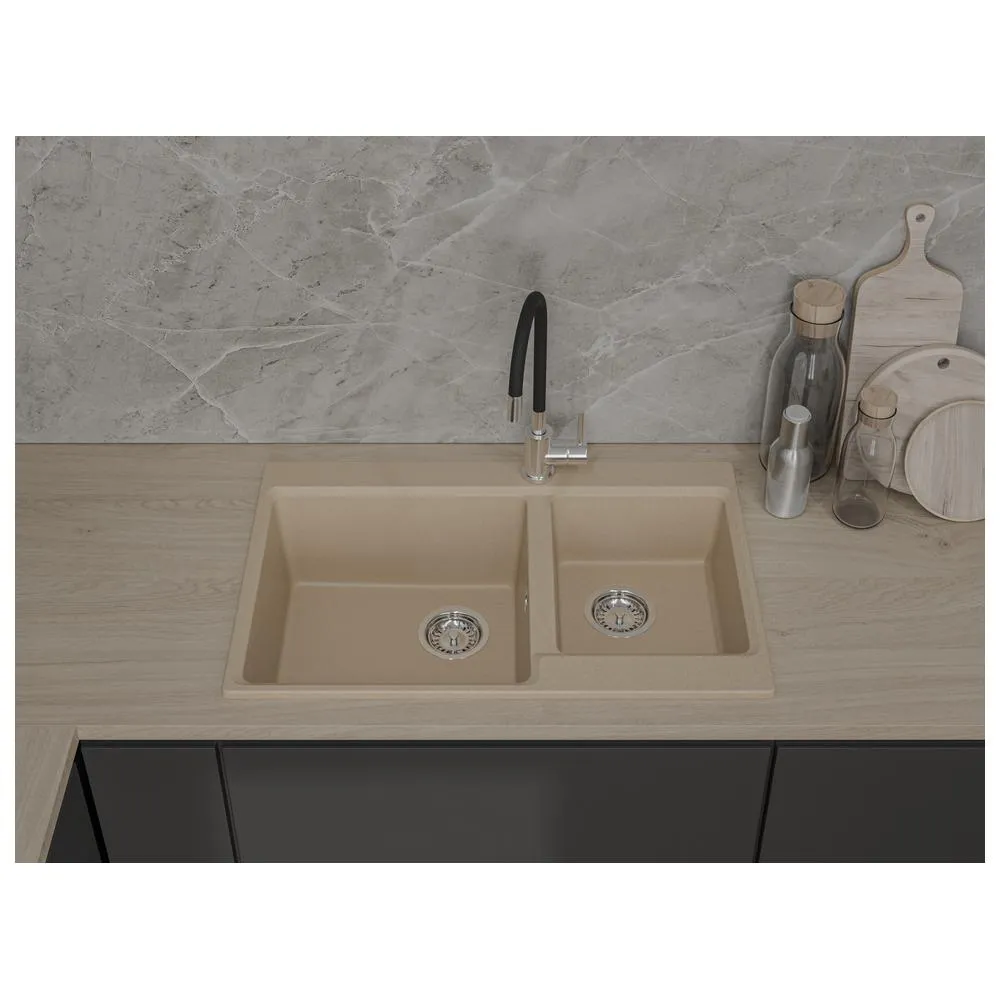Кухонная мойка GranFest LEVEL 780K, песочный