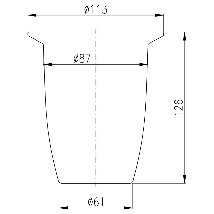 Стакан для туалетного ершика Rav Slezak KER003, белый