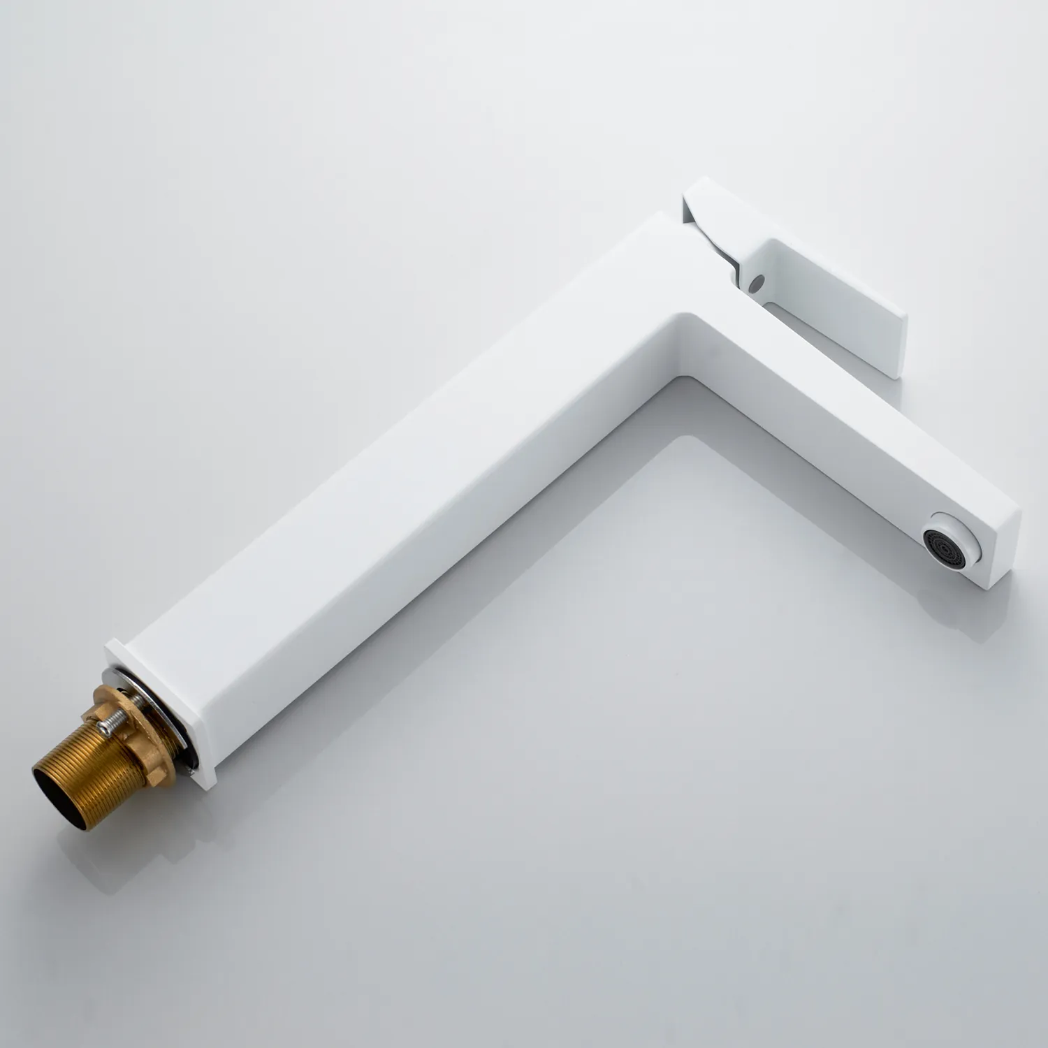 Смеситель для раковины высокий Rose R2811C, белый