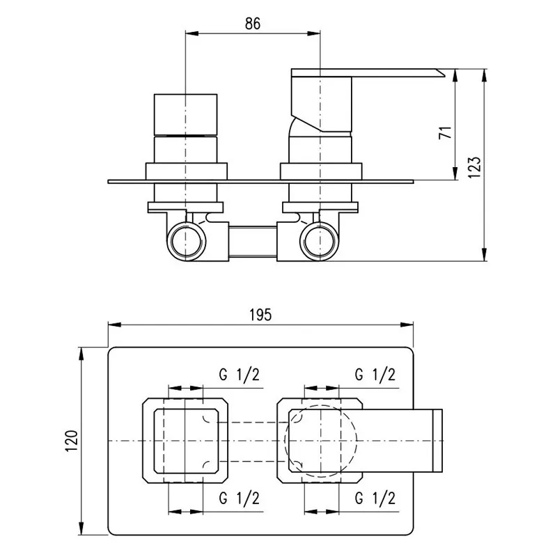 Смеситель для ванны Rav Slezak Loira LR586KZ