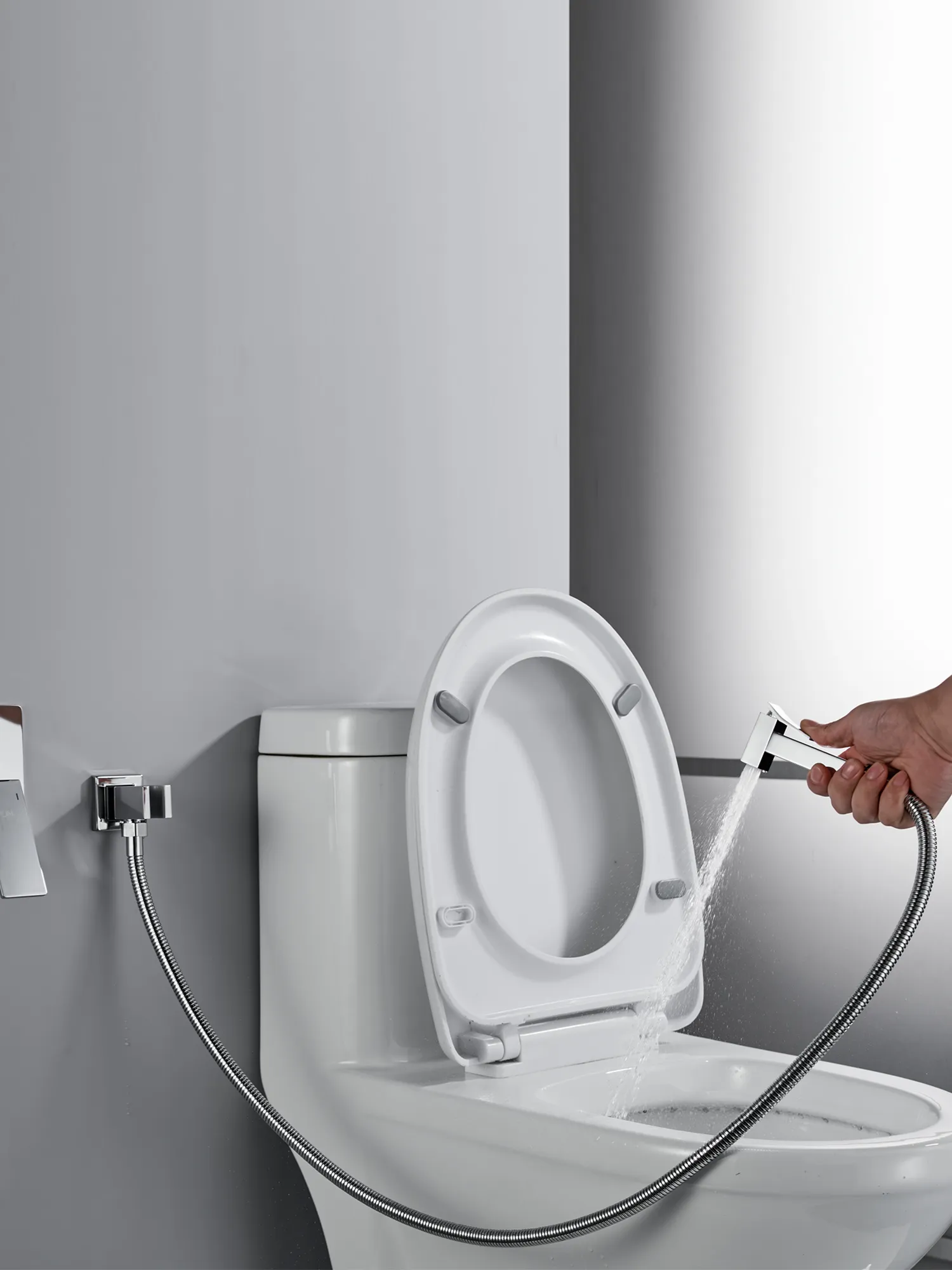 Гигиенический душ со смесителем Rose R2805, хром