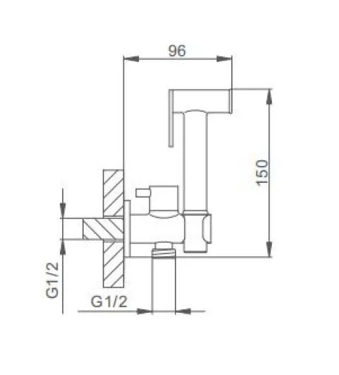 F7501 (гигиенический душ без смесителя)