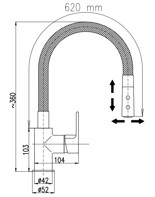 Смеситель для кухни Rav Slezak Colorado CO119.5/11