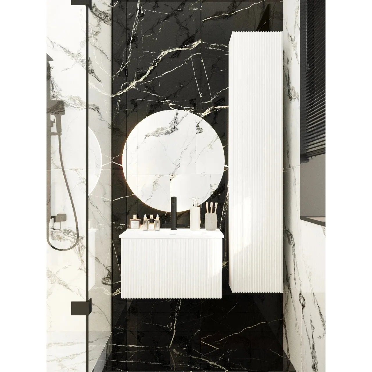 Пенал подвесной La Fenice Terra FNC-05-TER-B-30, белый