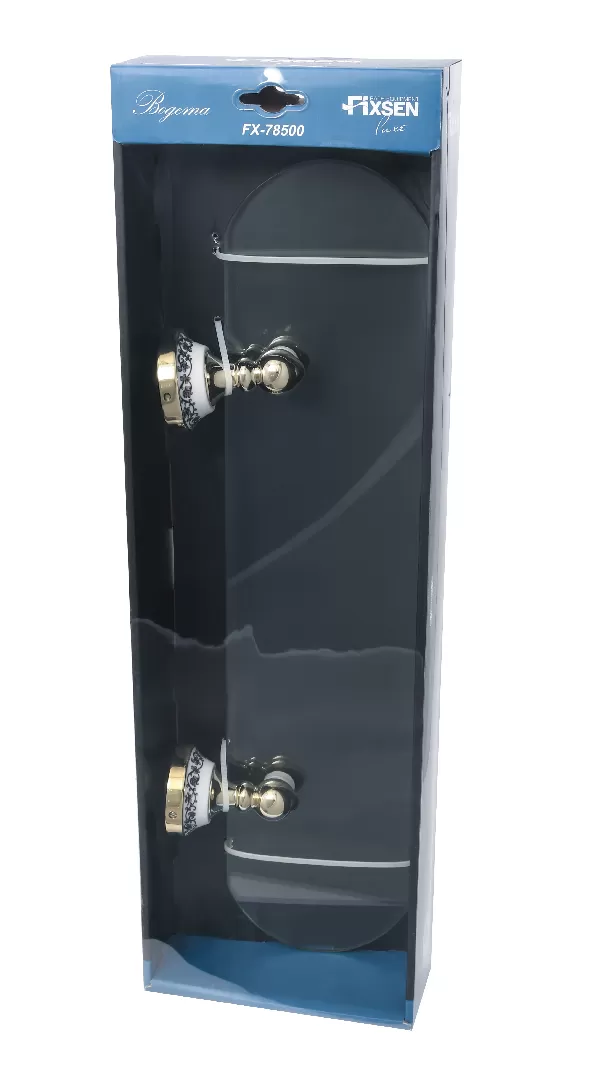 Полка FIXSEN Bogema Gold стеклянная (FX-78503G)