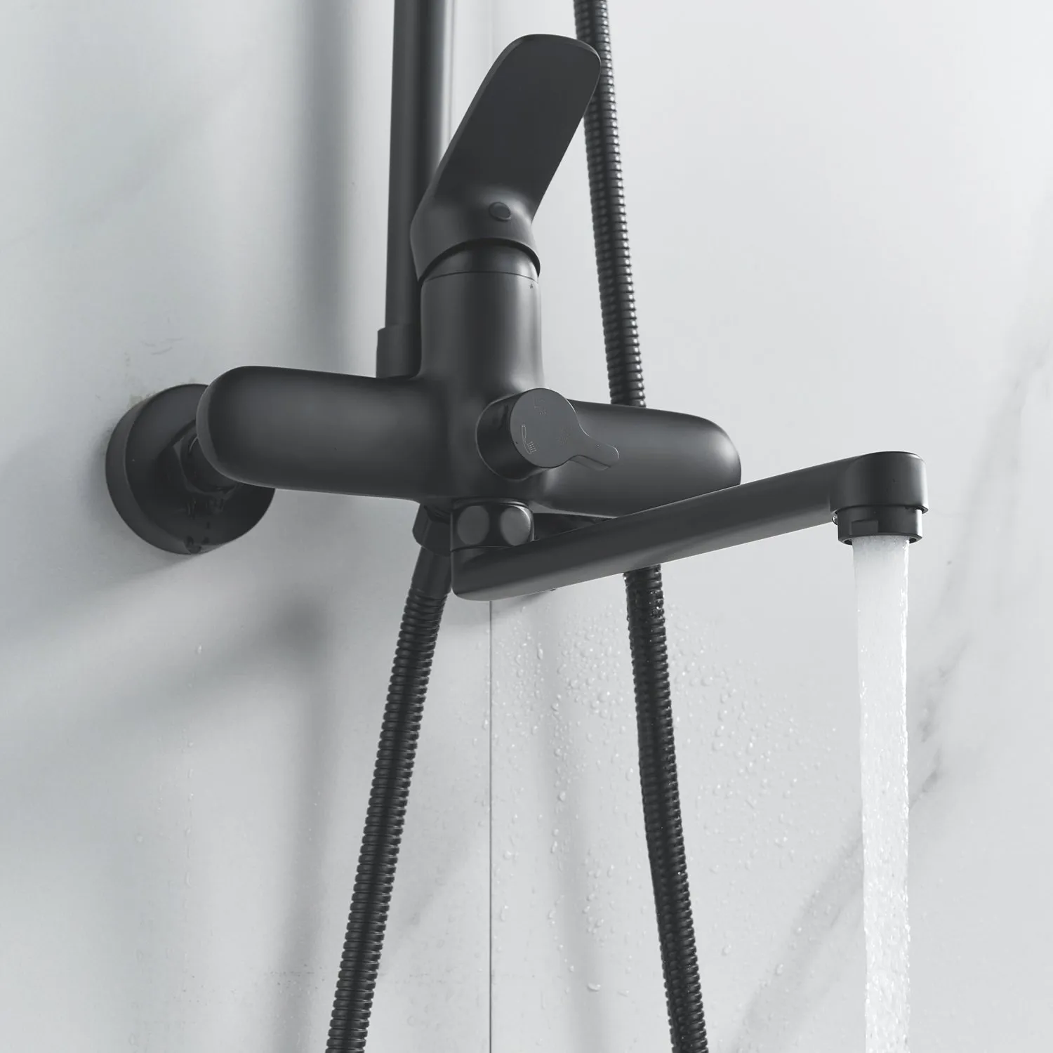 Душевая система Raffine F3685H, черный