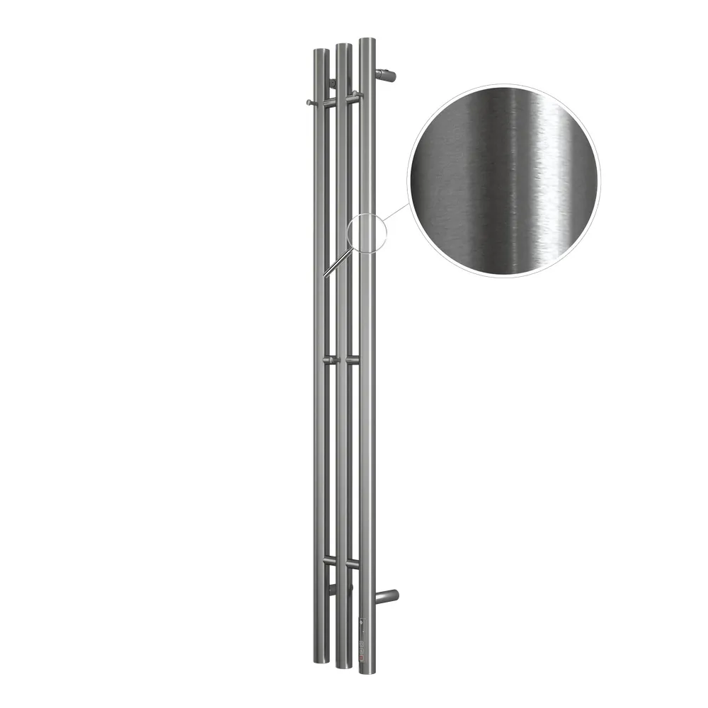 Полотенцесушитель электрический Terminus Стойка TRES круг 120, сатин