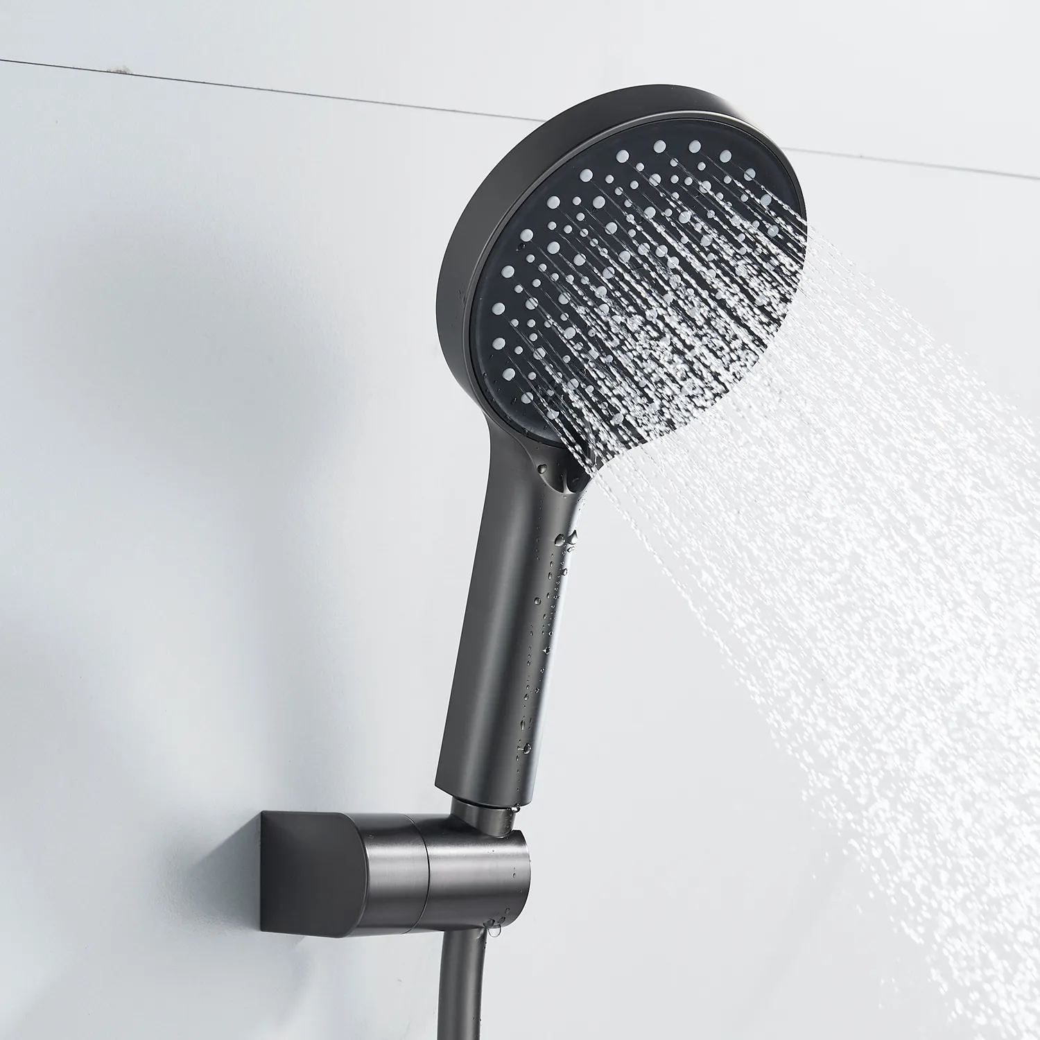 Смеситель для душа Shevanik S4716T, оружейная сталь