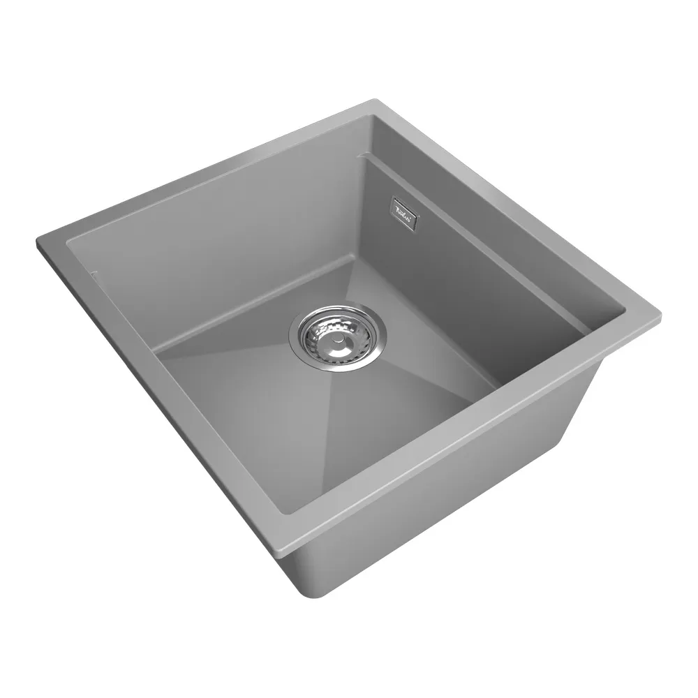 Кухонная мойка Rivelato LINO LN-454-L, серый металлик