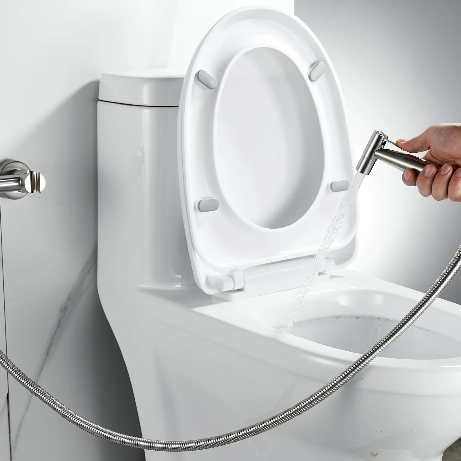 Гигиенический душ со смесителем Raffine F207L, сатин