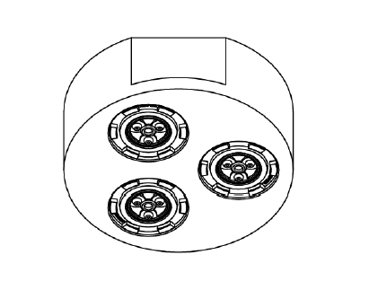 Форсунка Ritmonio струя с распылением, Черная ацетальная смола (PR55PB201F40)