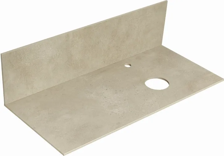 Столешница под раковину Aquaton с панелью Мишель 100 керамогранит 1A253303MIX40
