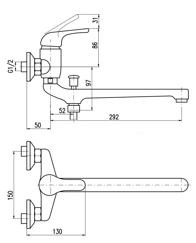 Смеситель для ванны Rav Slezak Sazava SA057.5