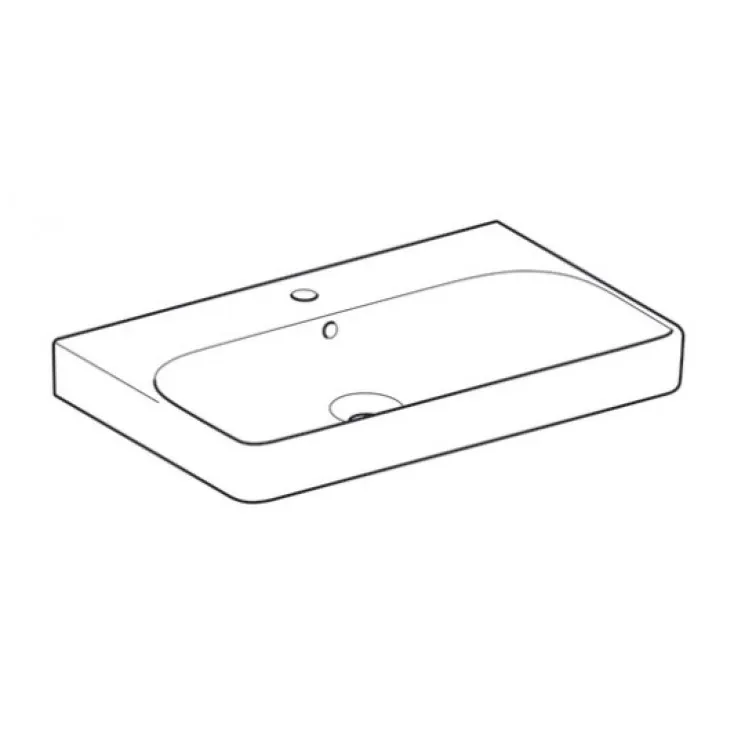Раковина Geberit Smyle Square 165x480x750 мм (500.249.01.1)