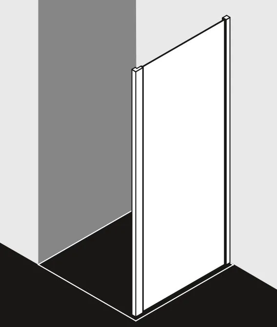 Боковая стенка для комбинации с дверью Kermi Cada Xs 760-810/2000 CKTWD08020VPK