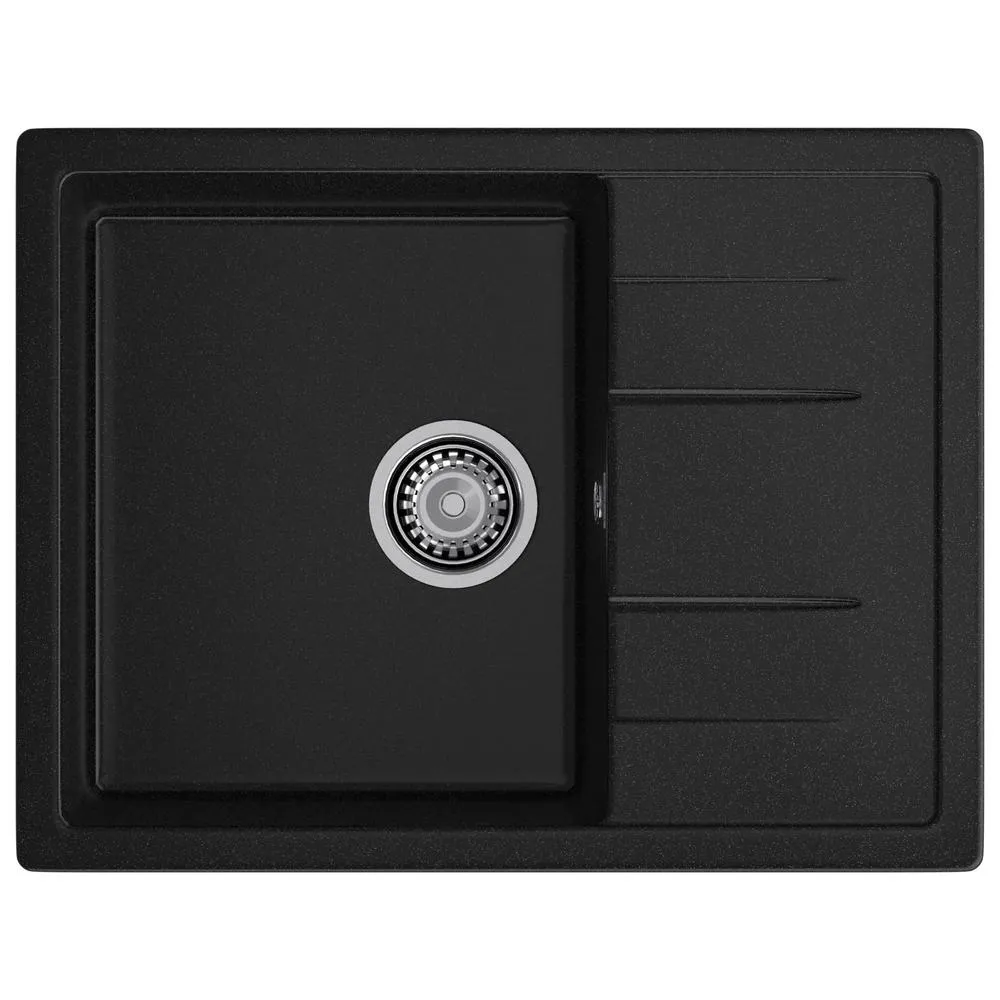 Кухонная мойка GranFest QUADRO 650L, черный