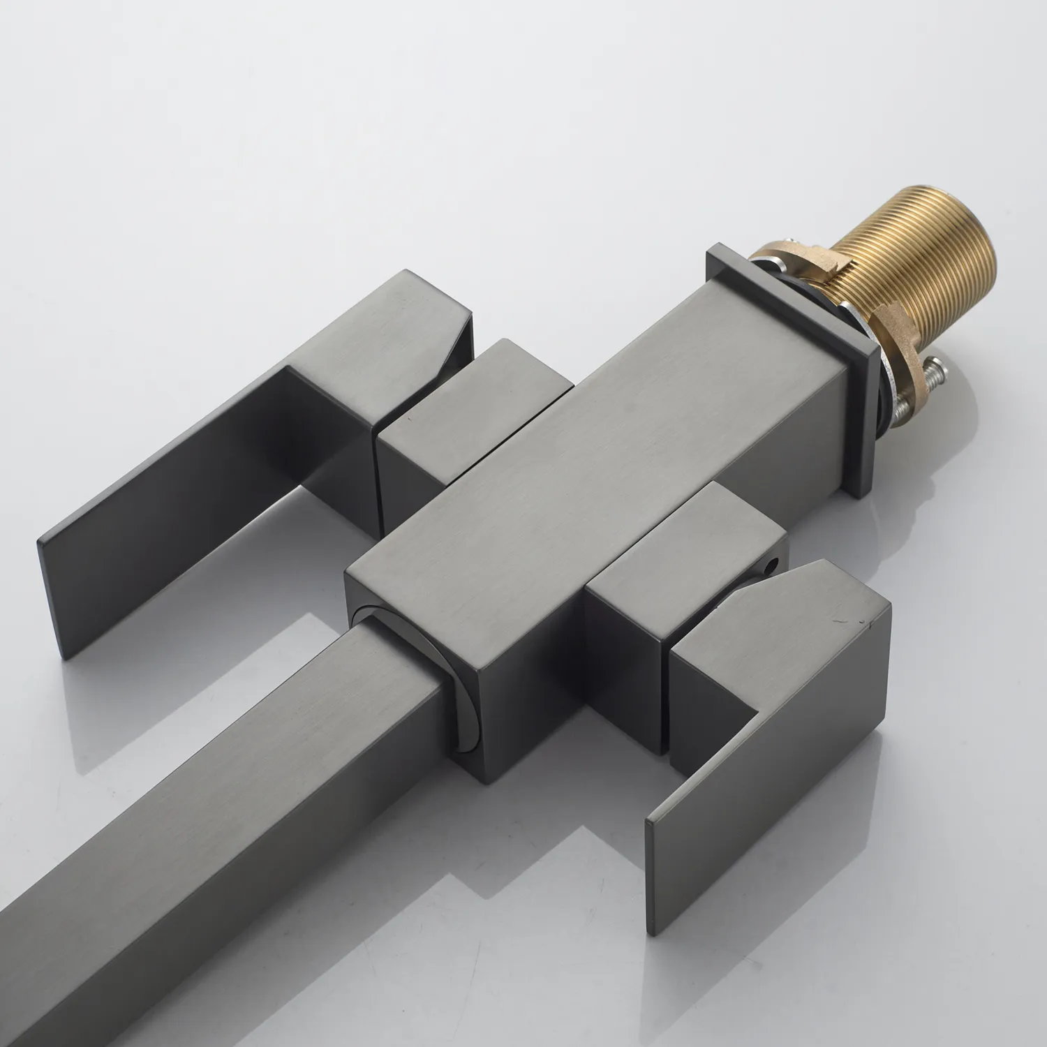 Смеситель для кухни с подключением фильтра Shevanik S148T, оружейная сталь