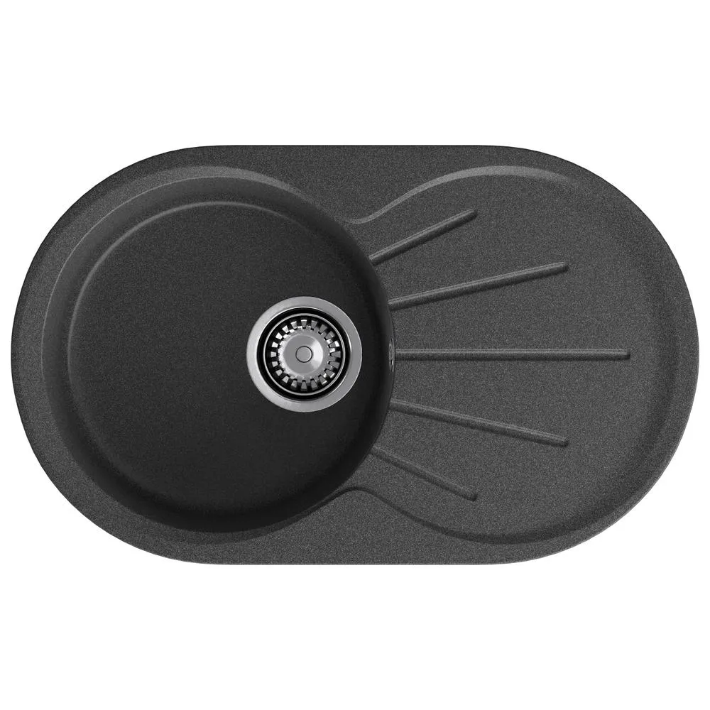 Кухонная мойка GranFest RONDO 750L, графит