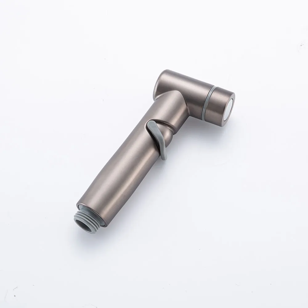 Гигиенический душ со смесителем и полочкой FRAP F2075-19, оружейная сталь