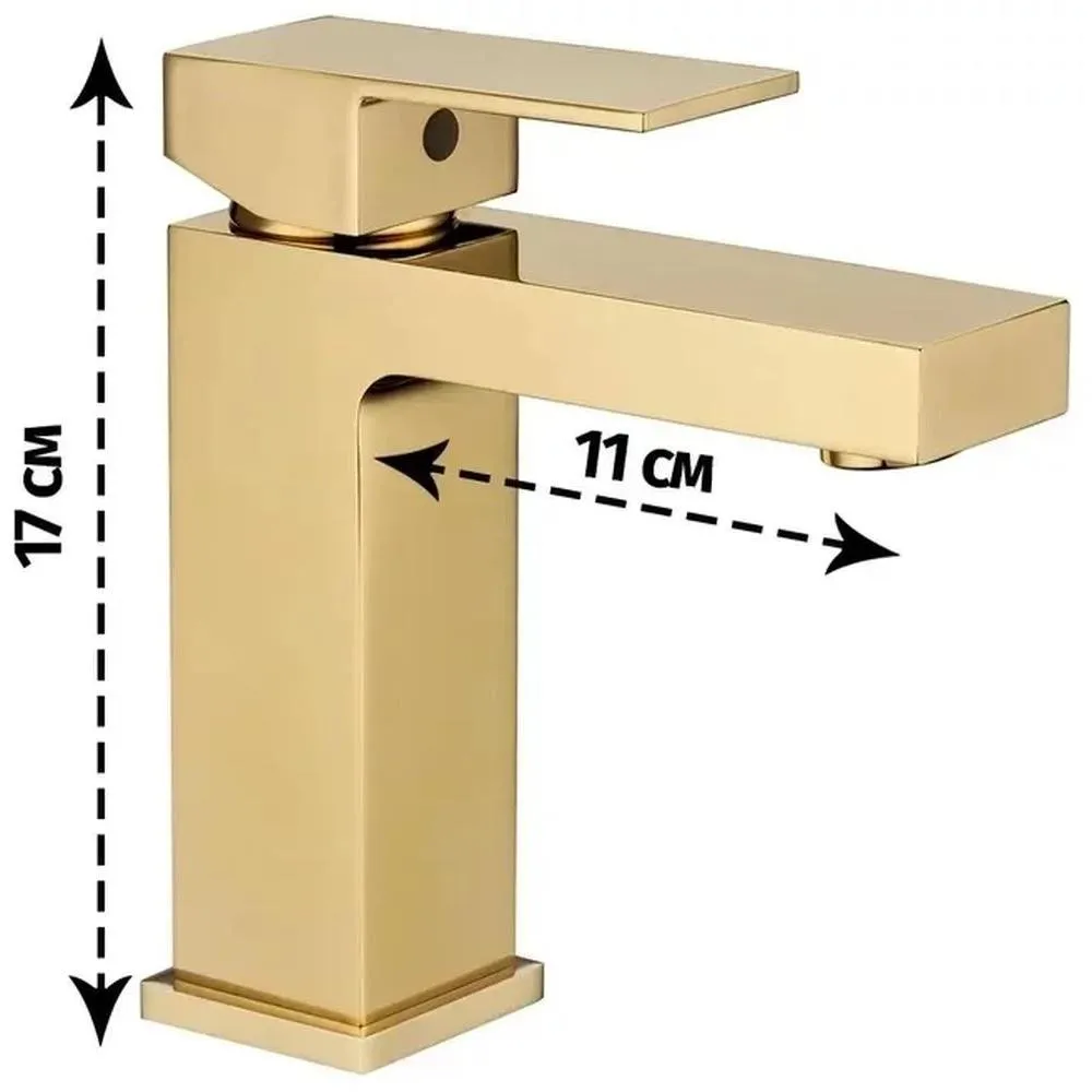 Смеситель для раковины Grocenberg GB2008GO, золото