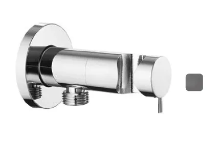 Шланговое подсоединение Almar Shut Off, Gun Metal Brushed PVD (E095029.GM)