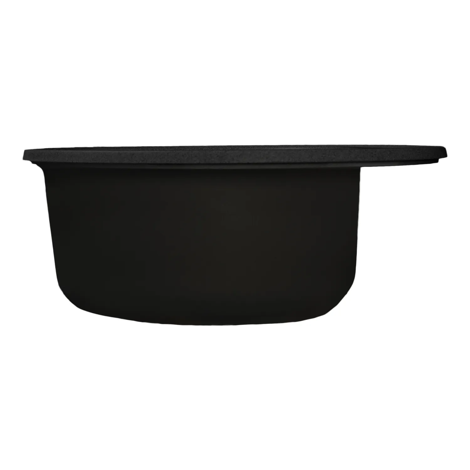Мойкa MIXLINE МЛ-ГМС102 (ML-GMS102) СТАНДАРТ круглая, черный (308), 500 мм (глуб. чаши 170) (558086)