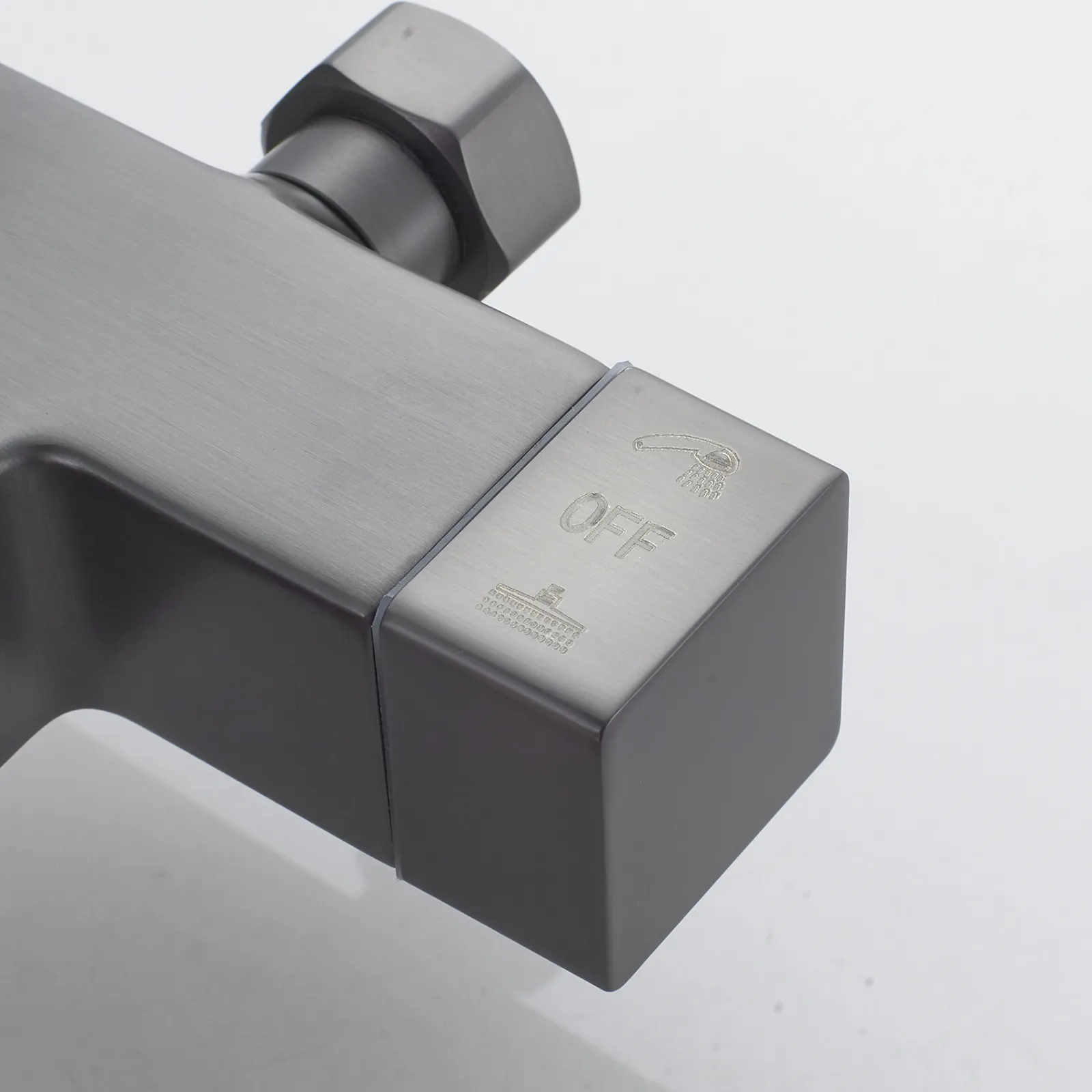 Душевая система Shevanik S4636T, оружейная сталь