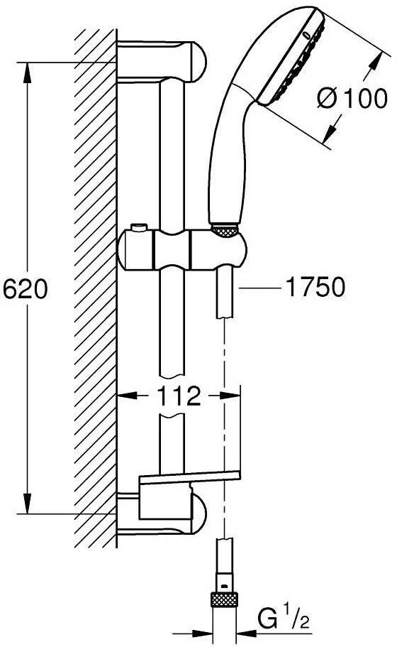 Душевой гарнитур Grohe Tempesta New 28593002