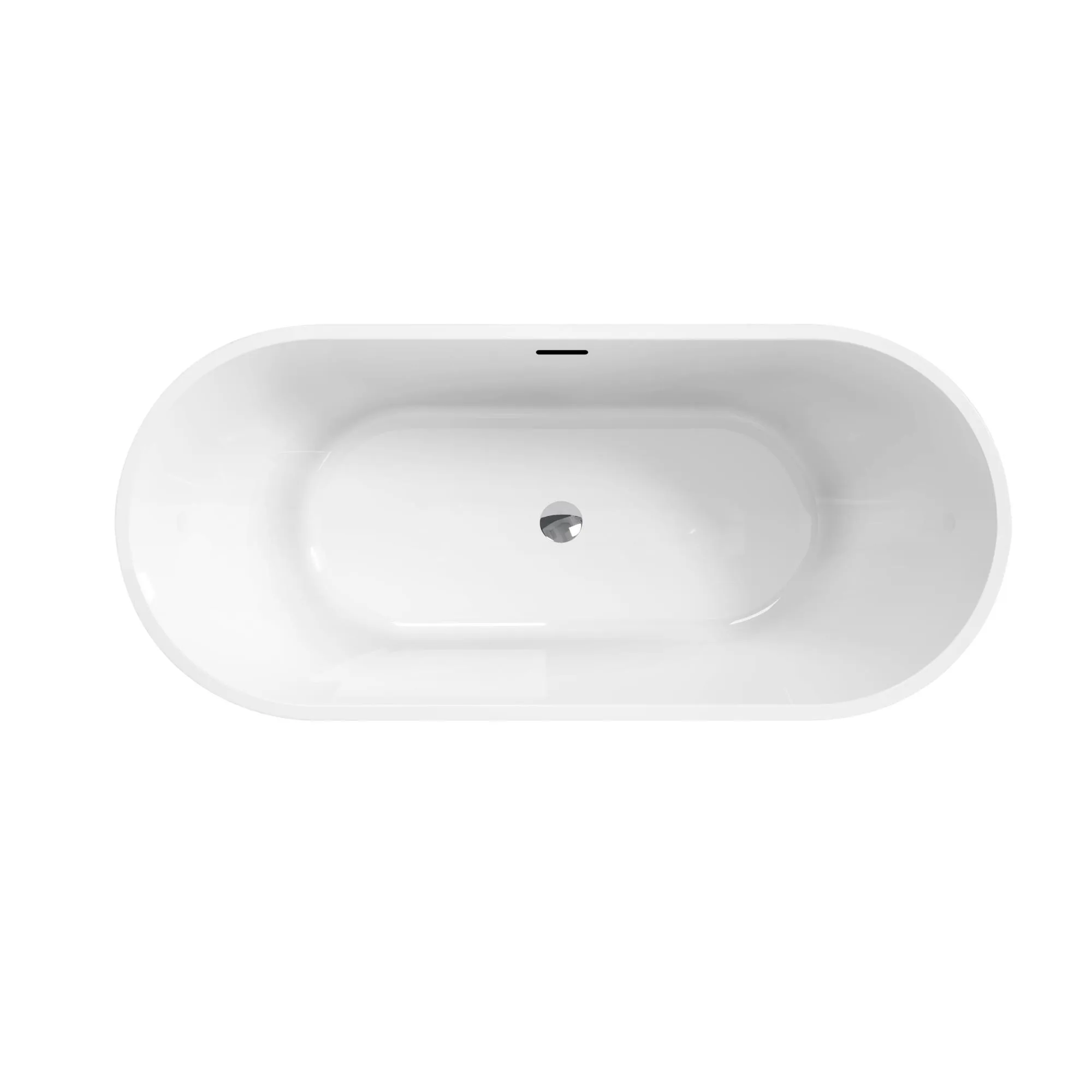 Акриловая ванна BelBagno 170x75, белый (BB701-1700-750-K) отдельностоящая