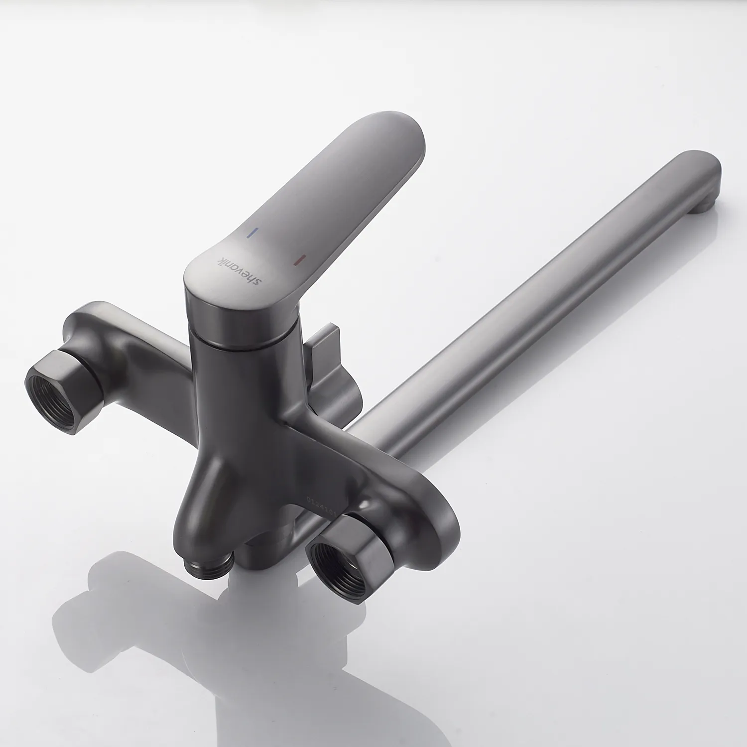 Смеситель для ванны Shevanik S4322T, оружейная сталь