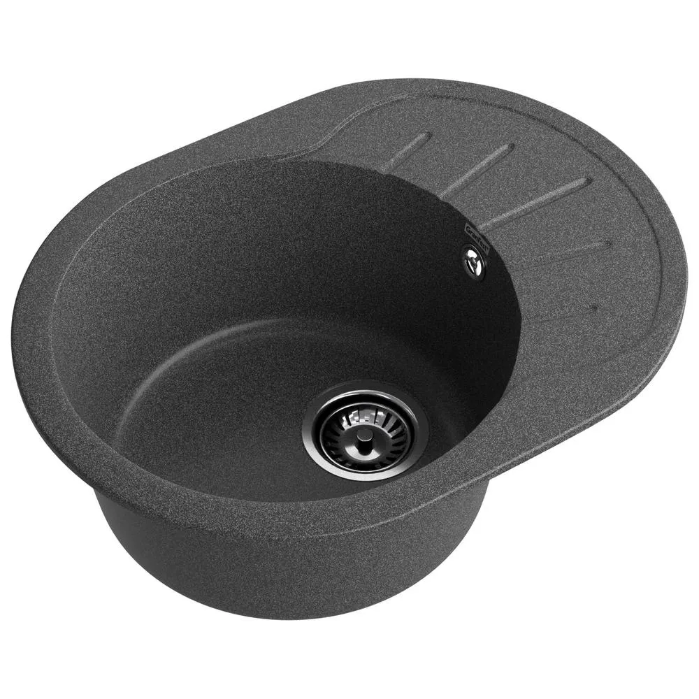 Кухонная мойка GranFest RONDO 580L, графит