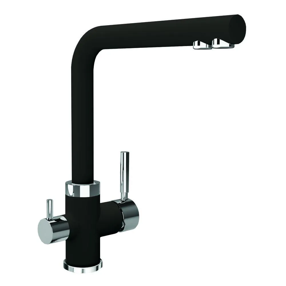 Смеситель для кухни с подключением фильтра Florentina АРЕС 333.19H.2123.302, антрацит