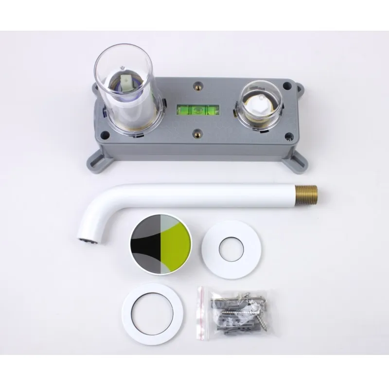 Смеситель для раковины встраиваемый Bronze de Luxe 9007W-Y, белый/желтый