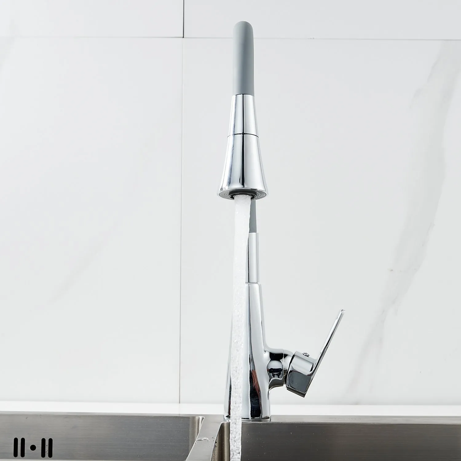 Смеситель для кухни с гибким изливом Raffine F313-9, хром