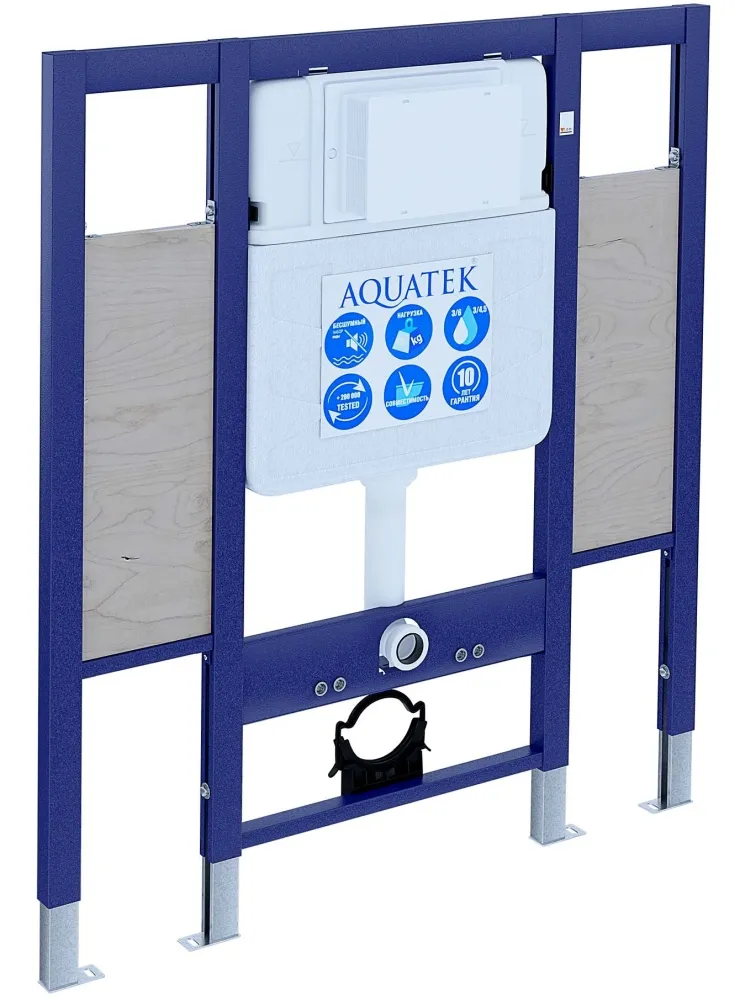 INSE-0000002.36 Aquatek Sensor SET Монтажная рама для подв унитаза 1130*950*100 для лиц с ограниченными возможностями + панель смыва KDIS-0000036