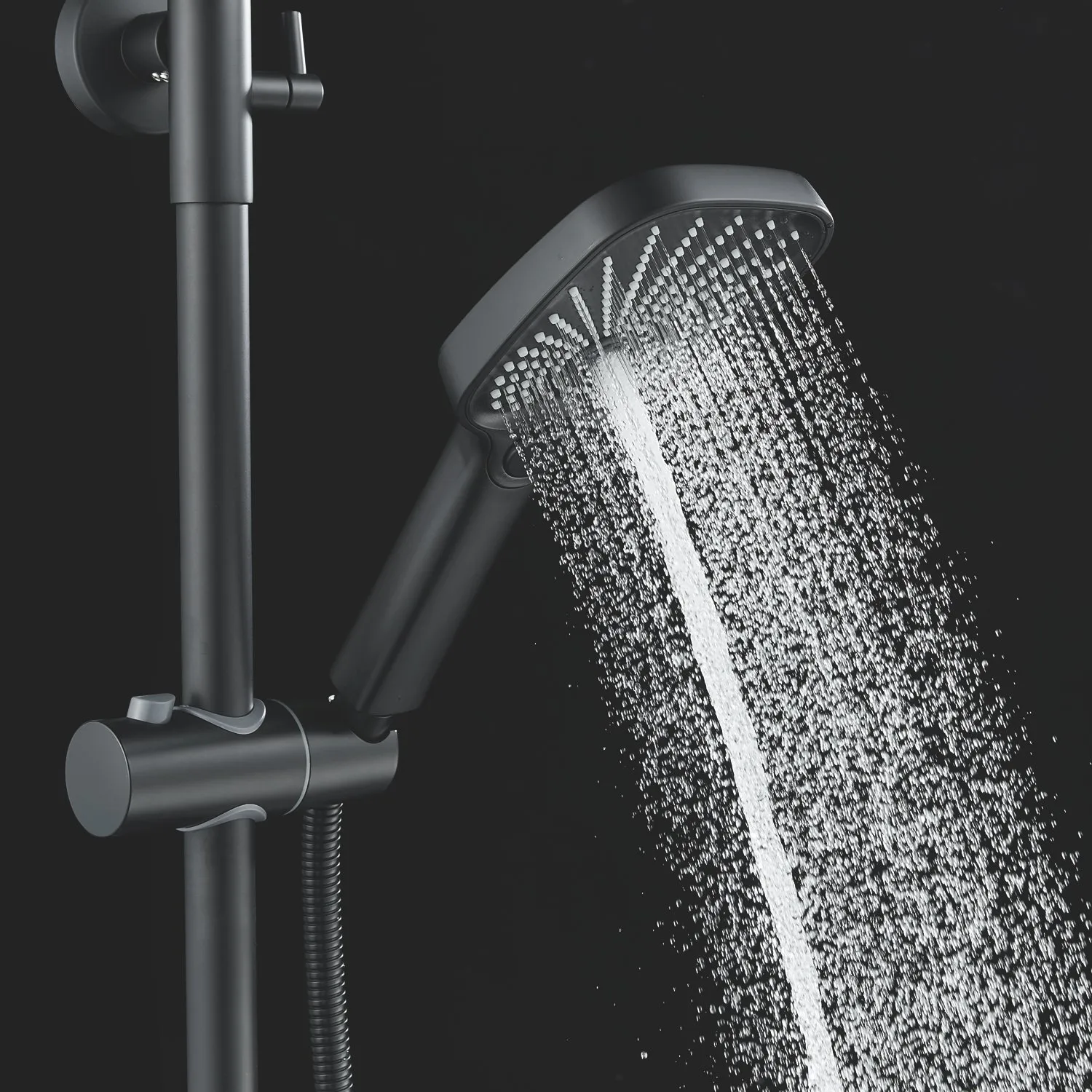 Душевая система Shevanik S6236H, черный