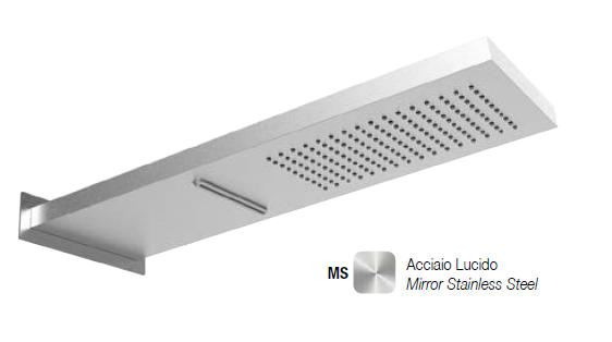 Верхний душ Almar Wall Mounted head showers, 537х165, сталь (Steel) (E044199.MS)