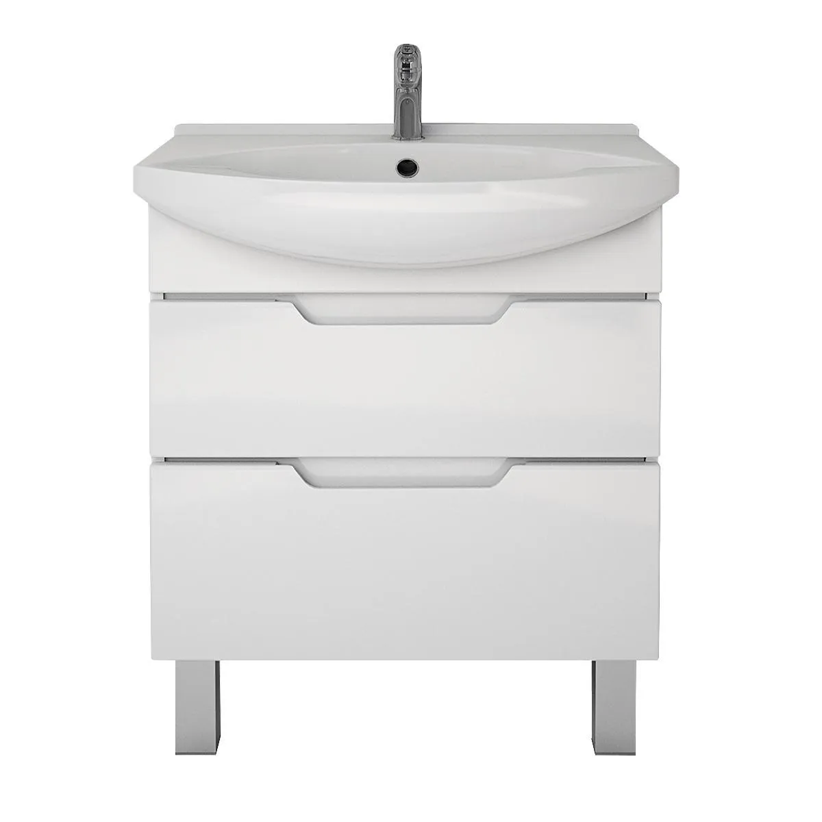 Тумба под раковину подвесная/напольная Dreja Laguna Plus 85 см, белый