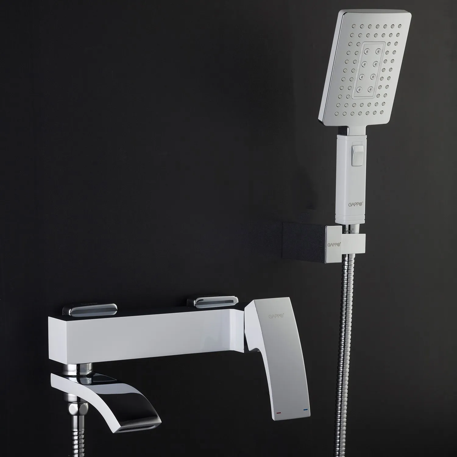 Смеситель для ванны GAPPO G3207-8, белый