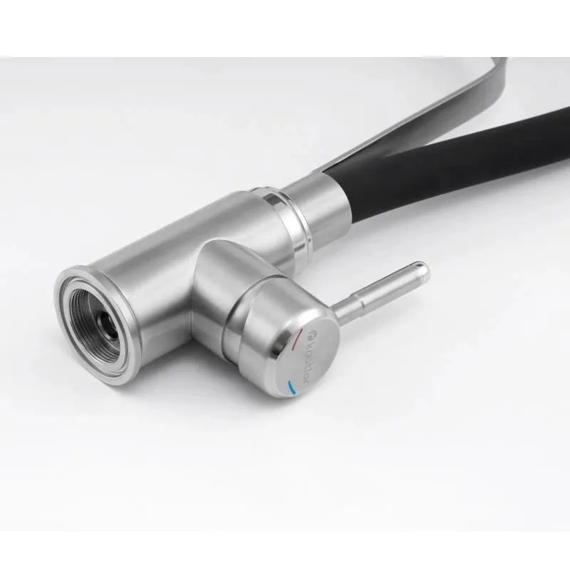 Смеситель для кухни с гибким изливом и режимом "душ" Knotlor SS-07, сатин