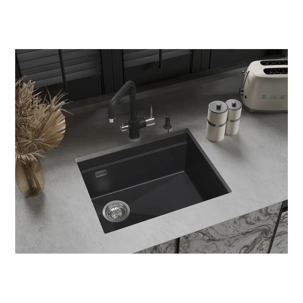 Кухонная мойка Rivelato LINO LN-554-L, антрацит