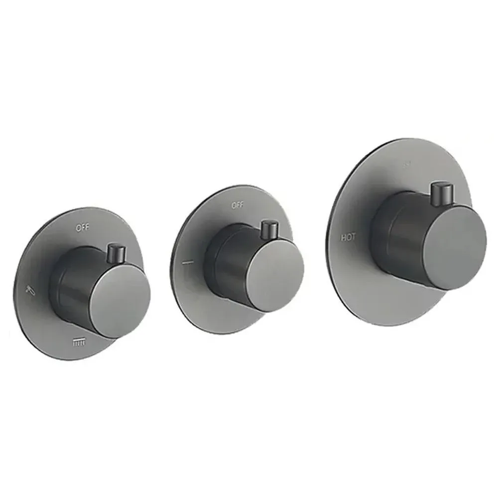 Душевая система встраиваемая (без излива) Grocenberg GB5020BG, графит